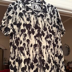 Ellus Second Floor Jellyfish 100% cotton button up shirt